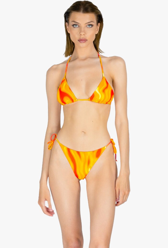 bikini imprimé lave